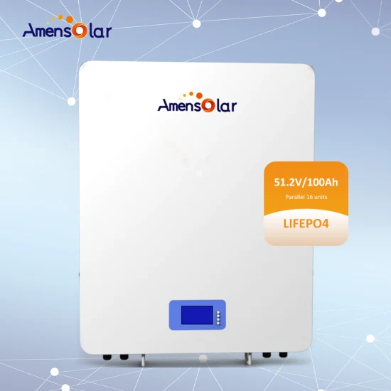 Amensolar Aw5120 2u 저전압 벽걸이 형 51.2V 100Ah 5kWh 가정용 태양열 저장 시스템 태양 전지