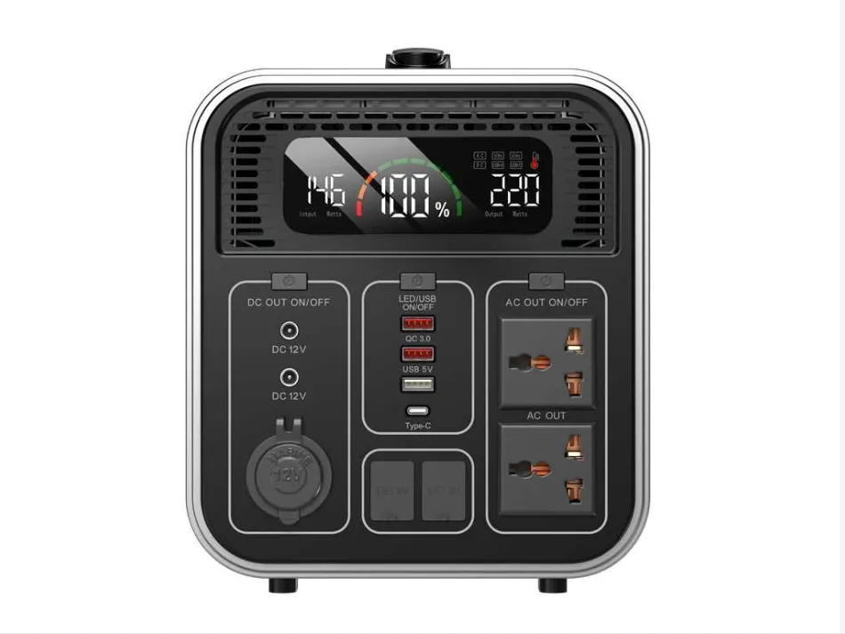 태양열 발전기 캠핑 LiFePO4 1000 와트 1048wh 휴대용 발전소 태양열 발전기